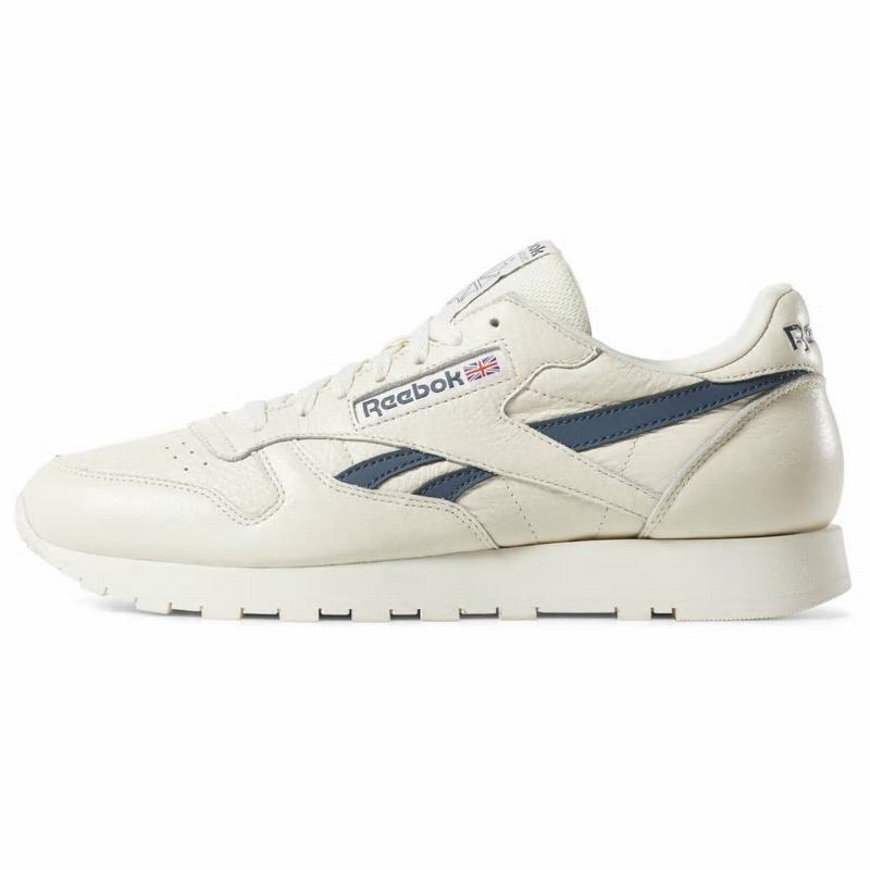 Reebok Classic Leather Tenisky Panske - Biele/Modre GT8266LD